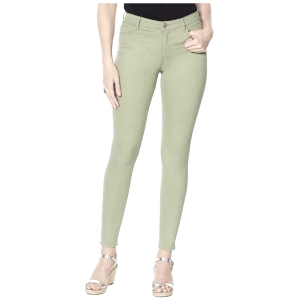 Skinnygirl Midrise Skinny Jeans In Green